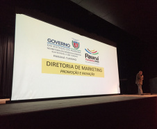 O segundo dia do Encontro Estadual de Gestores de Turismo promovido pela Paraná Turismo foi marcado por duas apresentações importantes e visitas técnicas O diretor técnico da Paraná Turismo Rafael Andreguetto fez a abertura.  Curitiba, 28/05/2019  -  Foto:  Denis Ferreira Netto/SEDEST