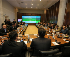 Governador Carlos Massa Ratinho Júnior, durante reunião com a equipe de governo. - Curitiba, 29/05/2019 -Foto: Geraldo Bubniak/ANPr