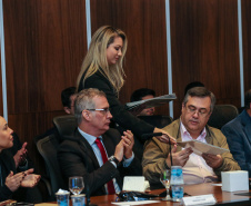 Governador Carlos Massa Ratinho Júnior, durante reunião com a equipe de governo. - Curitiba, 29/05/2019 -Foto: Geraldo Bubniak/ANPr