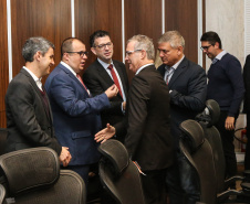 Governador Carlos Massa Ratinho Júnior, durante reunião com a equipe de governo. - Curitiba, 29/05/2019 -Foto: Geraldo Bubniak/ANPr