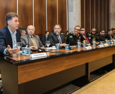 Governador Carlos Massa Ratinho Júnior, durante reunião com a equipe de governo. - Curitiba, 29/05/2019 -Foto: Geraldo Bubniak/ANPr