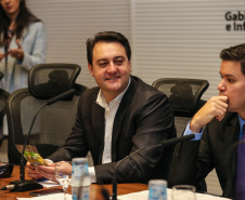 Governador Carlos Massa Ratinho Júnior, durante reunião com a equipe de governo. - Curitiba, 29/05/2019 -Foto: Geraldo Bubniak/ANPr