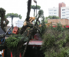 Vendavais e granizo afetam mais de sete mil pessoas no Paraná. Foto: Geraldo Bubniak/ANPr