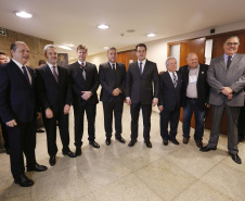 O governador Carlos Massa Ratinho Junior, participa das comemorações dos 72 anos do Tribunal de Contas do Estado. Presentes: ministro do Desenvolvimento Regional, Gustavo Canuto; entre outras autoridades.Curitiba, 03-06-19.Foto: Arnaldo Alves / ANPr.