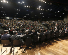 O governador Carlos Massa Ratinho Junior, participa das comemorações dos 72 anos do Tribunal de Contas do Estado. Presentes: ministro do Desenvolvimento Regional, Gustavo Canuto; entre outras autoridades.Curitiba, 03-06-19.Foto: Arnaldo Alves / ANPr.