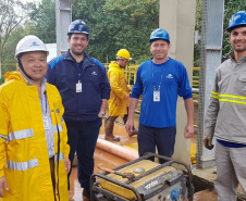 A nova tubulação de água implantada pela Sanepar, no trecho da captação do Rio Marrecas até a estação de tratamento, aumenta em 30% a capacidade de produção de água tratada de Francisco Beltrão.  -  Francisco Beltrão, 03/06/2019  -  Foto: Divulgação Sanepar