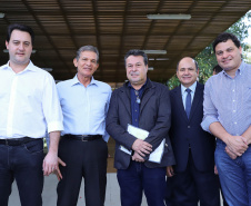 Governador carlos Massa Ratinho Junior durante encontro com o diretor - geral brasileiro da Itaipu Binacional, general Joaquin Silva e Luna  -  Foz do Iguaçu, 12/06/2019  -  Foto: Rodrigo Félix Leal/ANPr