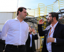 Governador carlos Massa Ratinho Junior durante encontro com o diretor - geral brasileiro da Itaipu Binacional, general Joaquin Silva e Luna  -  Foz do Iguaçu, 12/06/2019  -  Foto: Rodrigo Félix Leal/ANPr