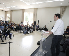 Governador Carlos Massa Ratinho Junior participa do seminário  do programa Investe Turismo, em Foz do Iguaçu. Foto: Arnaldo Alves/ANPr