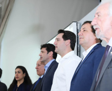 Governador Carlos Massa Ratinho Junior participa do seminário  do programa Investe Turismo, em Foz do Iguaçu. Foto: Rodrigo Felix Leal/ANPr