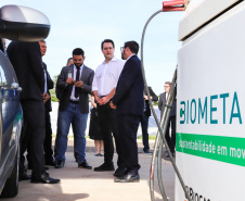 Governador carlos Massa Ratinho Junior durante encontro com o diretor - geral brasileiro da Itaipu Binacional, general Joaquin Silva e Luna  -  Foz do Iguaçu, 12/06/2019  -  Foto: Rodrigo Félix Leal/ANPr