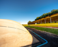 BIOMASSA - Em Entre Rios do Oeste, onde a produção de carne suína é mais de 30 vezes maior do que o número de habitantes, um projeto da Aneel (Agência Nacional de Energia Elétrica), Copel, Fundação Parque Tecnológico de Itaipu, CIBiogás e prefeitura municipal vai gerar e distribuir energia elétrica a partir do biogás de biomassa residual da suinocultura em propriedades rurais.  12/06/2019  -  Foto: Alexandre Marchetti