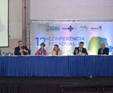 A 12ª Conferência começou na terça-feira (11) e segue até amanhã (13), com a participação de cerca de 1,2 mil delegados que representam os usuários, profissionais, prestadores de serviços e gestores de Saúde do Paraná.  Curitiba, 12/06/2019  -  Foto: Américo Antônio Júnior