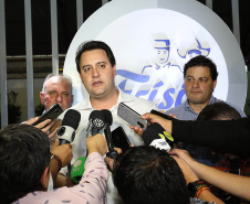 O governador Carlos Massa Ratinho Junior esteve nesta quarta-feira (12) na Digital Agro 2019, em Carambeí, nos Campos Gerais. O evento apresenta e discute as principais novidades tecnológicas para o agronegócio, como a digitalização do campo, automação, robótica, internet das coisas e Big Data. FotoJaelson Lucas/ANPr