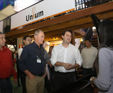 O governador Carlos Massa Ratinho Junior esteve nesta quarta-feira (12) na Digital Agro 2019, em Carambeí, nos Campos Gerais. O evento apresenta e discute as principais novidades tecnológicas para o agronegócio, como a digitalização do campo, automação, robótica, internet das coisas e Big Data. FotoJaelson Lucas/ANPr
