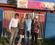 A Secretaria de Estado da Justiça, Família e Trabalho escolheu o bairro Uberaba para ser o primeiro de Curitiba a receber o projeto Carretas do Conhecimento, realizado em parceria com a Volkswagen e o Senai/PR. A partir de julho, o programa percorrerá o Estado com carretas adaptadas e com infraestrutura completa para qualificação profissional. Serão oito veículos, um deles para atender a Capital.  -  Curitiba, 13/06/2019  -  Foto: Divulgação SEJUF