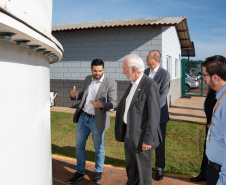 O vice-governador do Paraná Darci Piana, acompanhado do Diretor de Operações do Sebrae, Júlio Agostini e o Vice-presidente da Fecomércio e presidente do Sindilojas, Carlos Rodrigues do Nascimento visitaram a planta de produção de biogás e biometano, administrada pelo CIBiogás e que abastece parte da frota dos veículos da usina hidrelétrica de Itaipu.