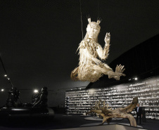 Abertura de exposição Raiz de Ai Weiwei no Museu Oscar Niemeyer(MON).Curitiba, 02 de mai de 2019.Foto: Kraw Penas/SEEC