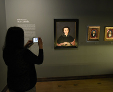 O Museu Paranaense (MP) abre a exposição individual da artista Iria Corrêa, precursora das artes visuais no Paraná.Curitiba, 27 de março de 2019.Foto: Kraw Penas/SEEC