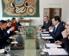 Governador Carlos Massa Ratinho Jr recebe visita do embaixador de Bangladesh Zulfiqar Rahman. -  Curitiba,17/06/2019 Foto:Jaelson Lucas / ANPr