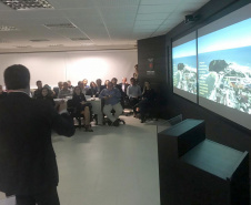 A Secretaria de Estado do Desenvolvimento Sustentável e do Turismo se reuniu hoje (17), com procuradores e promotores do Ministério Público do Paraná (MP-PR), para discutir projetos e obras de desenvolvimento sustentável para o Litoral paranaense. O encontro aconteceu no Palácio das Araucárias. Foto: Divulgação/SEDEST
