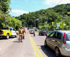 As ações de fiscalização nos mais de 12 mil quilômetros de rodovias estaduais serão reforçadas durante o feriado de Corpus Christi pelo Batalhão de Polícia Rodoviária. Os trabalhos começam as 14 horas desta quarta-feira (19) e seguem até a meia-noite de domingo (23).  -  Foto: Soldado André Gonçalves/Divulgação BPRV
