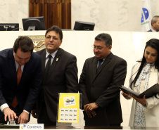 Comemoração de 100 de Convenção Batista na Assembléia Legislativa do Paraná, com homenagem do Governador Carlos Massa Ratinho JuniorFoto Gilson Abreu