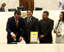 Comemoração de 100 de Convenção Batista na Assembléia Legislativa do Paraná, com homenagem do Governador Carlos Massa Ratinho JuniorFoto Gilson Abreu