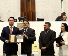 Comemoração de 100 de Convenção Batista na Assembléia Legislativa do Paraná, com homenagem do Governador Carlos Massa Ratinho JuniorFoto Gilson Abreu