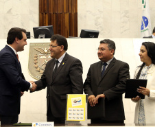 Comemoração de 100 de Convenção Batista na Assembléia Legislativa do Paraná, com homenagem do Governador Carlos Massa Ratinho JuniorFoto Gilson Abreu