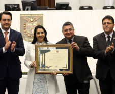 Comemoração de 100 de Convenção Batista na Assembléia Legislativa do Paraná, com homenagem do Governador Carlos Massa Ratinho JuniorFoto Gilson Abreu