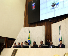 Comemoração de 100 de Convenção Batista na Assembléia Legislativa do Paraná, com homenagem do Governador Carlos Massa Ratinho JuniorFoto Gilson Abreu