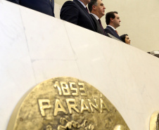 Comemoração de 100 de Convenção Batista na Assembléia Legislativa do Paraná, com homenagem do Governador Carlos Massa Ratinho JuniorFoto Gilson Abreu
