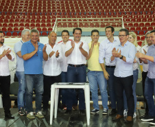 Governador Carlos Massa Ratinho Junior abre oficialmente a oitava edição dos Jogos Paradesportivos do Paraná (Parajaps), em Londrina.  -  Londrina, 20/06/2019  -  Foto: Rodrigo Félix Leal/ANPr