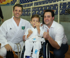 Governador Carlos Massa Ratinho Junior abre oficialmente a oitava edição dos Jogos Paradesportivos do Paraná (Parajaps), em Londrina.  -  Londrina, 20/06/2019  -  Foto: Rodrigo Félix Leal/ANPr