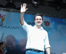 Governador Carlos Massa Ratinho Junior abre oficialmente a oitava edição dos Jogos Paradesportivos do Paraná (Parajaps), em Londrina.  -  Londrina, 20/06/2019  -  Foto: Rodrigo Félix Leal/ANPr