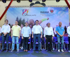 Governador Carlos Massa Ratinho Junior abre oficialmente a oitava edição dos Jogos Paradesportivos do Paraná (Parajaps), em Londrina.  -  Londrina, 20/06/2019  -  Foto: Rodrigo Félix Leal/ANPr