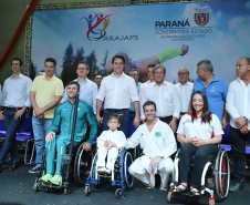 Governador Carlos Massa Ratinho Junior abre oficialmente a oitava edição dos Jogos Paradesportivos do Paraná (Parajaps), em Londrina.  -  Londrina, 20/06/2019  -  Foto: Rodrigo Félix Leal/ANPr