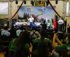 Governador Carlos Massa Ratinho Junior abre oficialmente a oitava edição dos Jogos Paradesportivos do Paraná (Parajaps), em Londrina.  -  Londrina, 20/06/2019  -  Foto: Arnaldo Alves/ANPr
