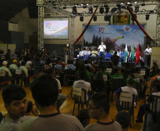 Governador Carlos Massa Ratinho Junior abre oficialmente a oitava edição dos Jogos Paradesportivos do Paraná (Parajaps), em Londrina.  -  Londrina, 20/06/2019  -  Foto: Arnaldo Alves/ANPr