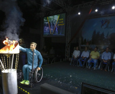 Governador Carlos Massa Ratinho Junior abre oficialmente a oitava edição dos Jogos Paradesportivos do Paraná (Parajaps), em Londrina.  -  Londrina, 20/06/2019  -  Foto: Arnaldo Alves/ANPr