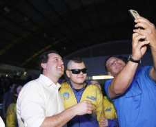 Governador Carlos Massa Ratinho Junior abre oficialmente a oitava edição dos Jogos Paradesportivos do Paraná (Parajaps), em Londrina.  -  Londrina, 20/06/2019  -  Foto: Arnaldo Alves/ANPr