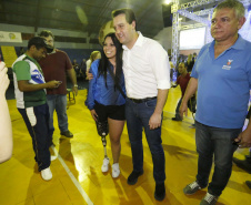 Governador Carlos Massa Ratinho Junior abre oficialmente a oitava edição dos Jogos Paradesportivos do Paraná (Parajaps), em Londrina.  -  Londrina, 20/06/2019  -  Foto: Arnaldo Alves/ANPr