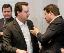 Governador Carlos Massa Ratinho Junior coordena reunião com a equipe de governo.  -  Curitiba, 25/06/2019  -  Foto: Valdelino Alves Pontes