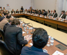 Governador Carlos Massa Ratinho Junior coordena reunião com a equipe de governo.  -  Curitiba, 25/06/2019  -  Foto: Valdelino Alves Pontes