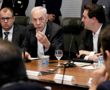 Governador Carlos Massa Ratinho Junior coordena reunião com a equipe de governo.  -  Curitiba, 25/06/2019  -  Foto: Valdelino Alves Pontes