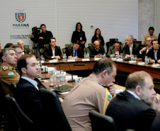 Governador Carlos Massa Ratinho Junior coordena reunião com a equipe de governo.  -  Curitiba, 25/06/2019  -  Foto: Valdelino Alves Pontes
