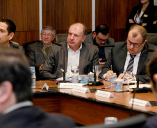 Governador Carlos Massa Ratinho Junior coordena reunião com a equipe de governo.  -  Curitiba, 25/06/2019  -  Foto: Valdelino Alves Pontes
