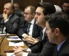 Governador Carlos Massa Ratinho Junior coordena reunião com a equipe de governo.  -  Curitiba, 25/06/2019  -  Foto: Jaelson Lucas/ANPr