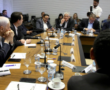 Governador Carlos Massa Ratinho Junior coordena reunião com a equipe de governo.  -  Curitiba, 25/06/2019  -  Foto: Jaelson Lucas/ANPr